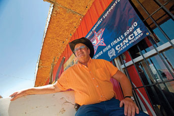Cowtown Feed & Livestock owner Dudley Byerley supports the youth rodeo. In fact he is a committee chairman and coordinator for the rodeo. © 2011 Gallup Independent / Adron Gardner 